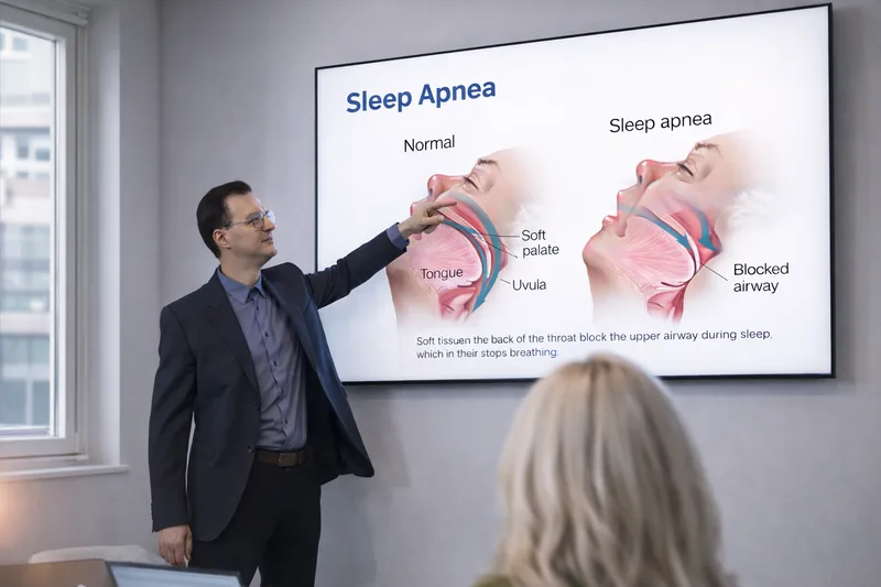 Patient education – lecture on sleep apnoea
